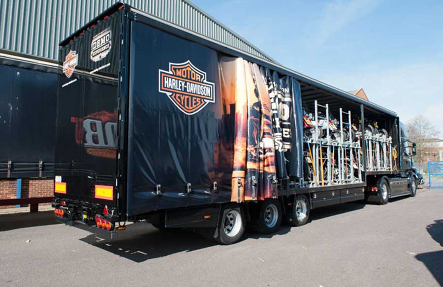 Harley Davidson demo truck